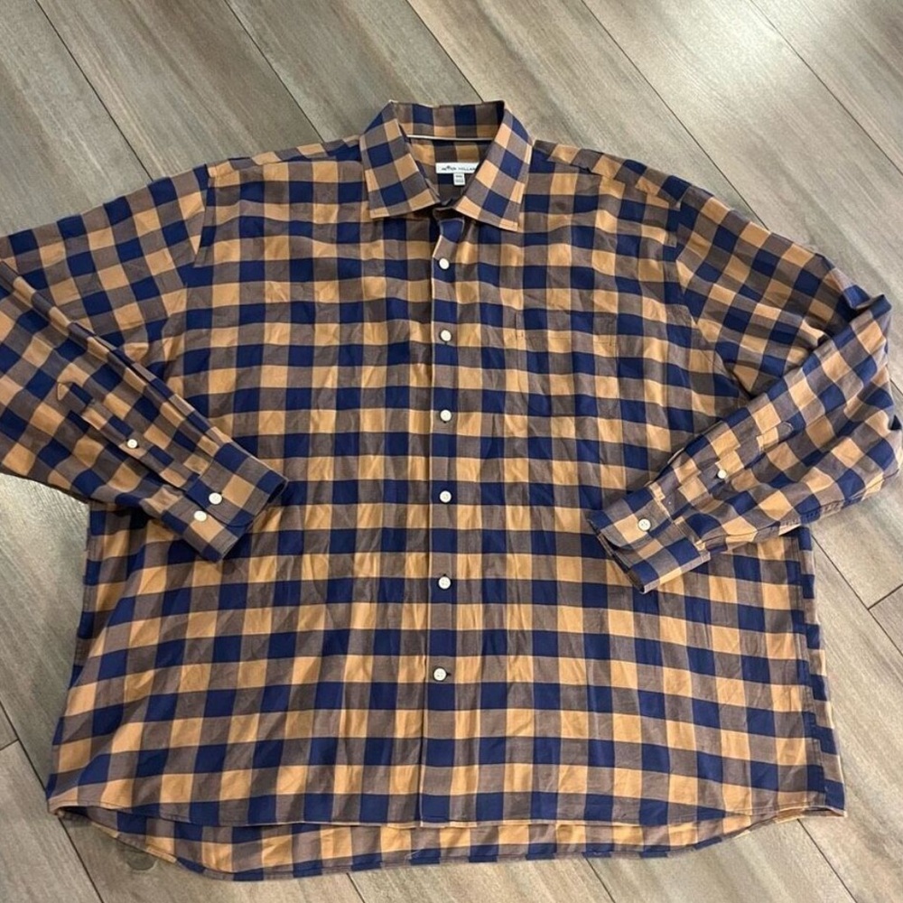 Peter Millar Flannel Button Up - XXL